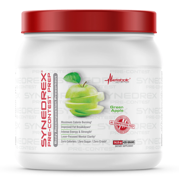 Metabolic Nutrition Synedrex Pre-Contest | High-Stim Thermogenic Pre-Workout for Energy, Focus & Fat Loss