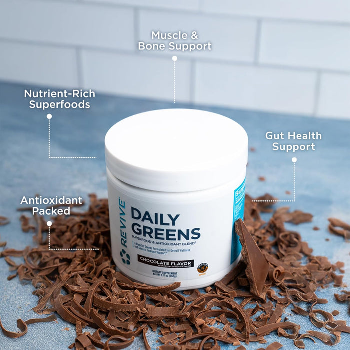 Revive MD Daily Green Powder | Superfood Greens for Energy & Digestion