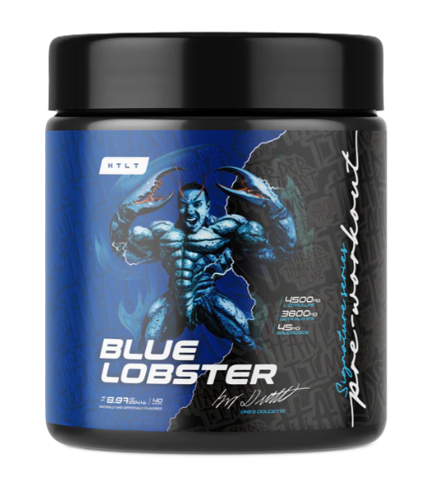 HTLT Signature Series Pre-Workout 40 Servings Blue Lobster – Premium Energy and Focus Formula