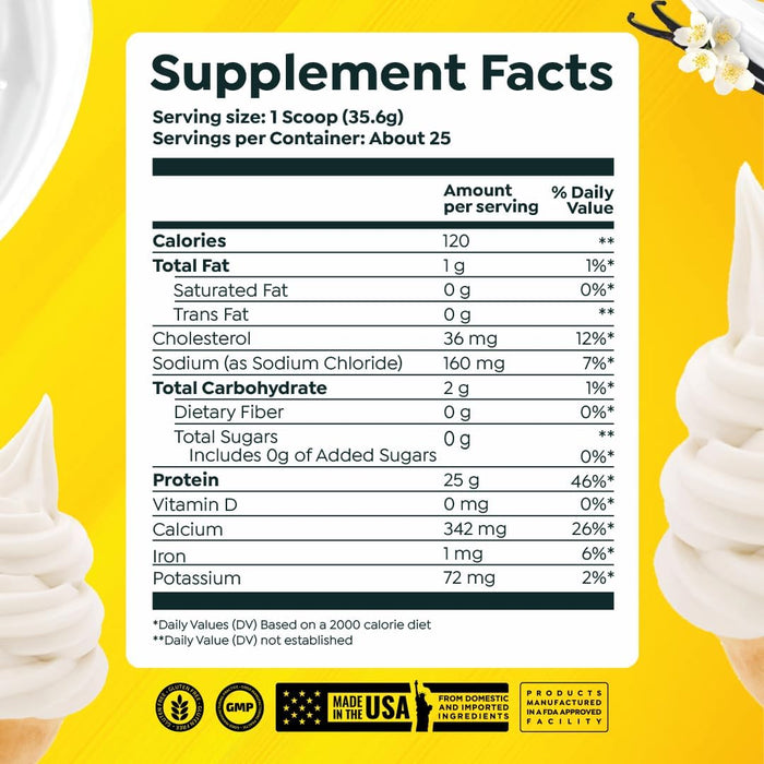 HTLT Casein + Whey Protein Supplement Facts, Ingredients, and Nutrition Label