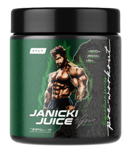 HTLT Signature Series Pre-Workout Powder Janicki Juice 40 Servings – High-Stim Energy and Pump Enhancer
