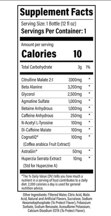 Black Magic BZRK Pre-Workout RTD | Explosive Energy, Focus & Pump Drink