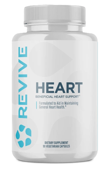 Revive MD Heart 90 Capsules – daily cardiovascular and heart health support supplement.