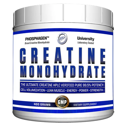 Hi-Tech Pharma Creatine Monohydrate 80 Servings 400 Grams muscle building and strength support supplement from Tiger Fitness