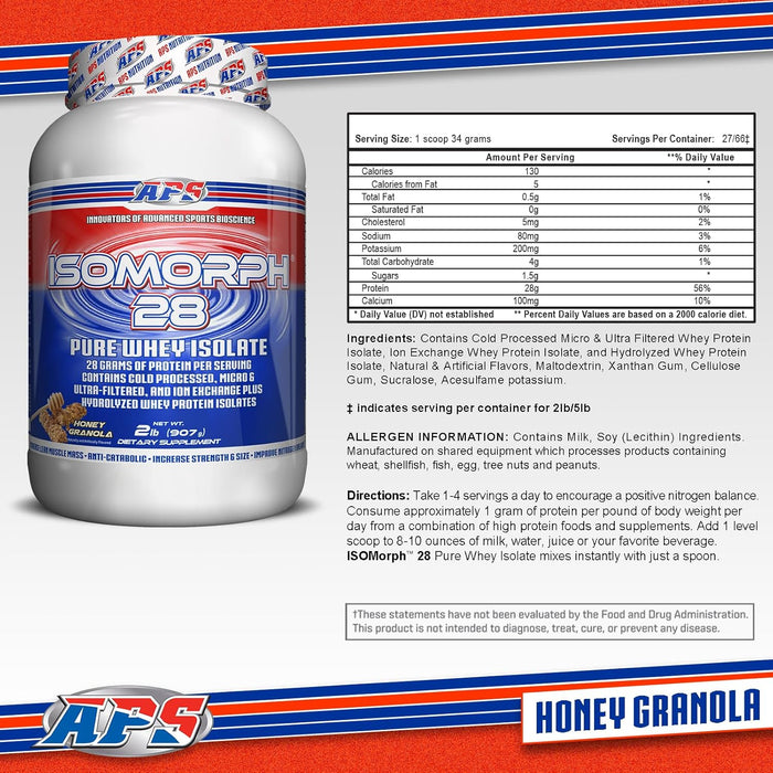 APS IsoMorph 28 | Premium Whey Protein Isolate