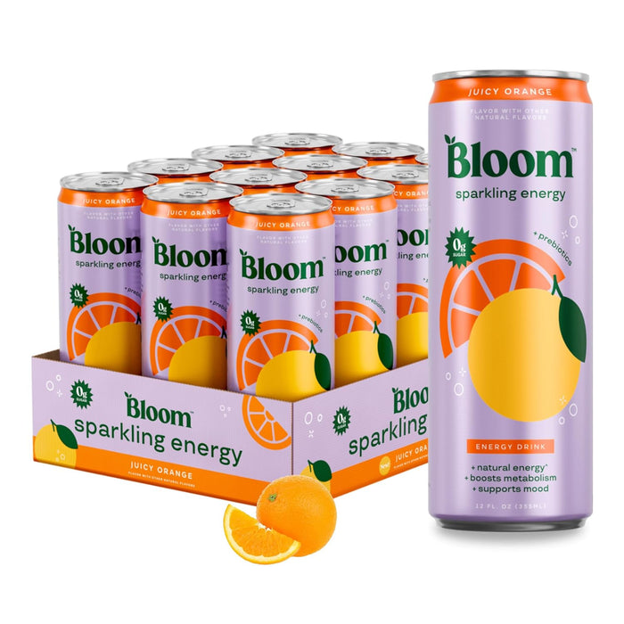 Bloom Sparkling Energy Drink | Refreshing Clean Energy Beverage