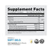 Supplement Facts panel for KAGED Omega-3 – showing EPA & DHA content and dosage for cardiovascular, brain, and joint health support | TigerFitness.com