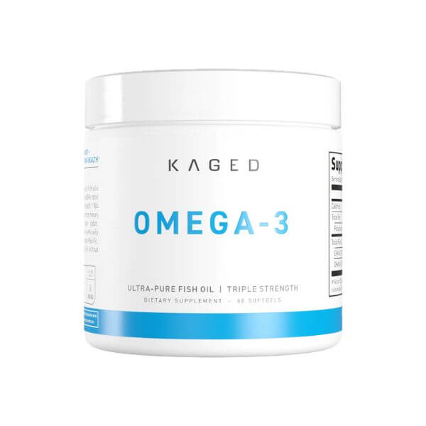 KAGED Omega-3 Fish Oil – high-potency EPA & DHA softgels for heart, brain, joint health, and inflammation support – 60 softgels | TigerFitness.com
