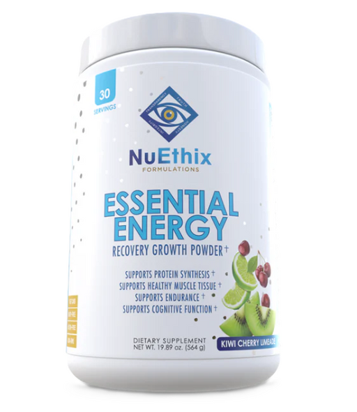 NuEthix Essential Energy – BCAA + EAA + Keto Salts Formula for Hydration & Recovery 30 Servings Kiwi Cherry Limeade