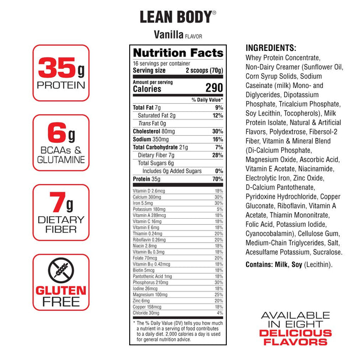Labrada Lean Body Meal Replacement Powder | High Protein Nutrition