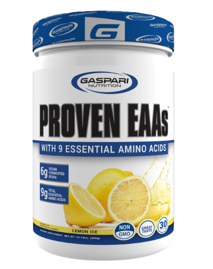 Gaspari Nutrition Proven EAAs supplement Lemon Lime 30 Servings – essential amino acids and hydration for muscle recovery