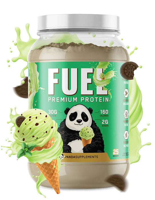 Panda Supps FUEL Protein Mint Chocolate Ice Cream Ice Cream – High-Protein Shake for Recovery