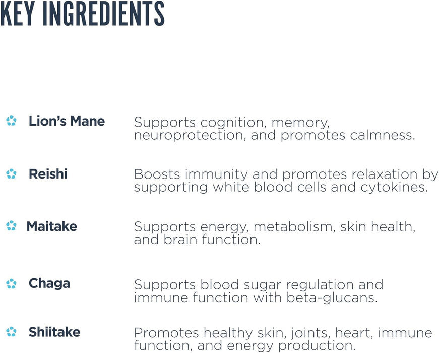Adult adding mushroom powder to coffee or smoothie to support focus and brain health