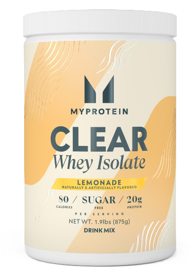 Myprotein Clear Whey Isolate Lemonade Refreshing Low-Sugar Protein Powder for Recovery