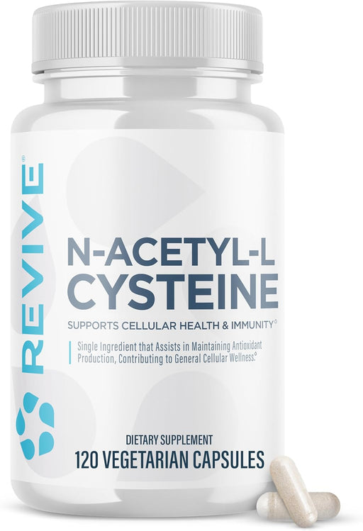 Revive MD NAC supplement 120 Vegetarian Capsules providing antioxidant and cellular health support