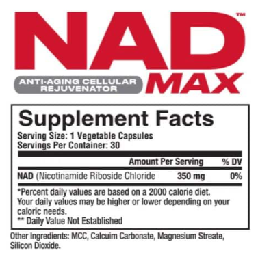 Metabolic Nutrition NAD Max | Advanced Cellular Energy, Longevity & Anti-Aging Support