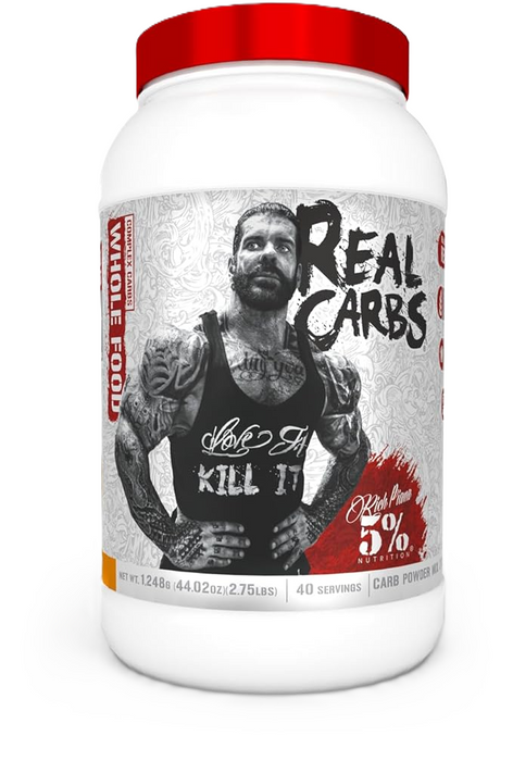 5% Nutrition Real Carbs Whole Food Complex Carbohydrate Powder Front of Package Banana Nut Bread