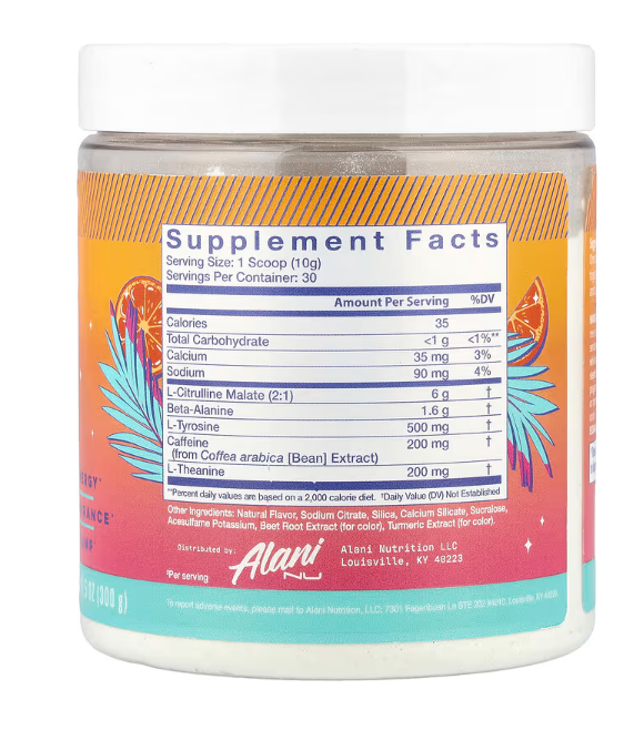 Alani Nu Original Pre-Workout | Energy, Focus & Performance Formula