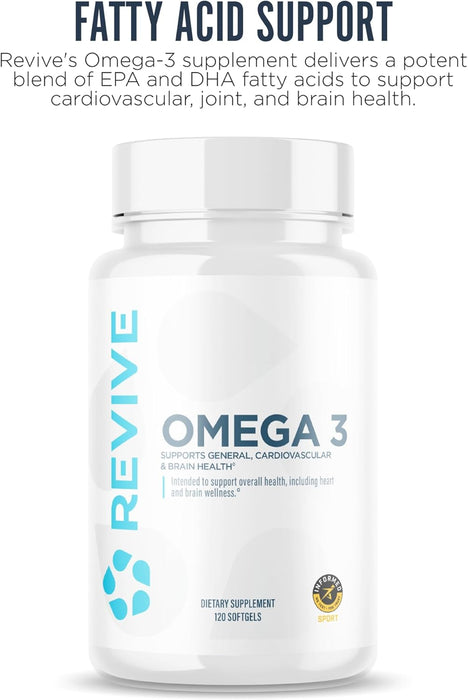 Revive MD Omega 3 | EPA & DHA Fish Oil for Heart & Joint Health