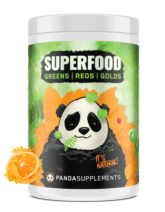 Panda Supps Natural Greens Powder – Superfood and Probiotic Blend for Energy
