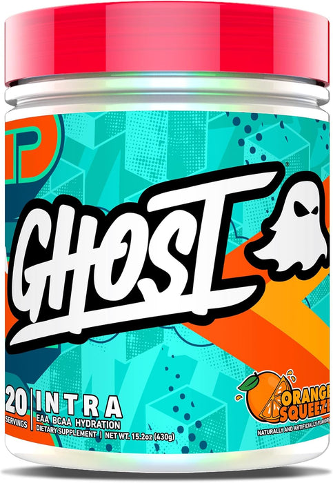 GHOST Intra intra-workout Orange Squeeze 20 Servings supplement for endurance hydration and recovery