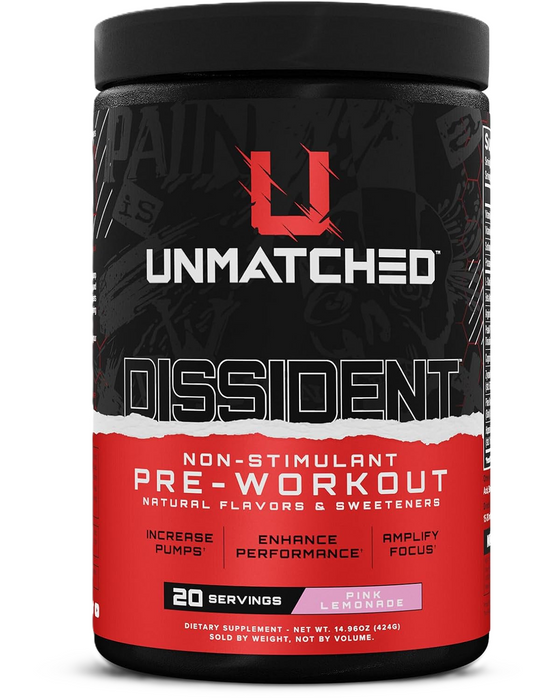 Unmatched Dissident | Hardcore Pre-Workout for Energy & Focus
