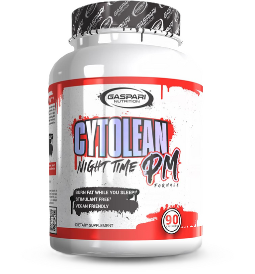 Gaspari Nutrition Cytolean PM Nighttime Fat Burner – burn fat while you sleep, non-stimulant sleep aid supplement bottle