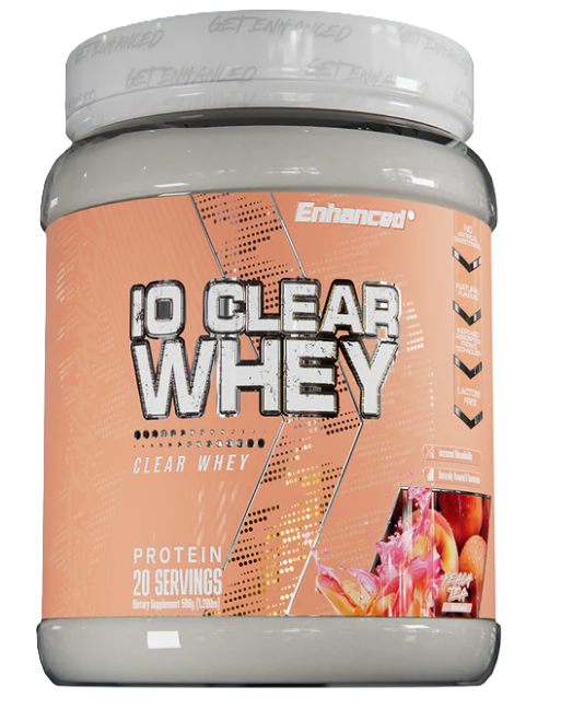 Enhanced Labs iO Clear Whey Peach Tea – Fast Digesting Whey Protein Isolate Powder | TigerFitness