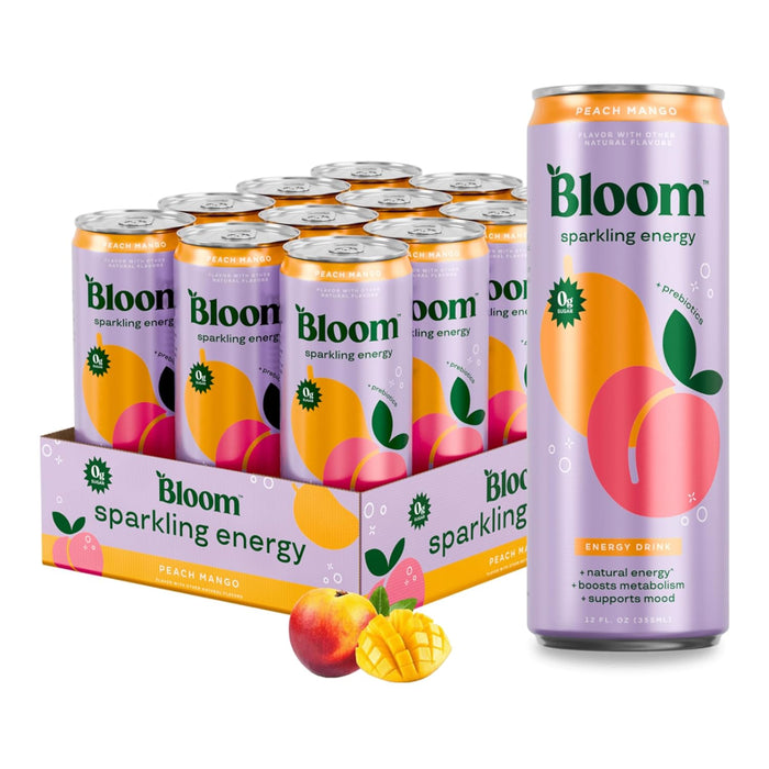 Bloom Sparkling Energy Drink | Refreshing Clean Energy Beverage