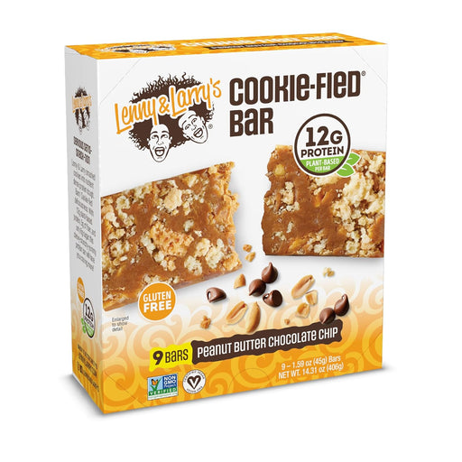 Lenny & Larry’s Cookie-fied Bar Peanut Butter Chocolate Chip high protein cookie-inspired snack bar – TigerFitness.com