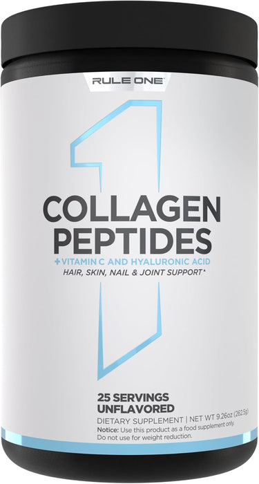Rule One Collagen Peptides Unflavored 25 servings collagen supplement powder 