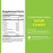 R1 Energized Amino Sour Candy supplement facts panel showing amino acid blend and energy support ingredients 30 Servings