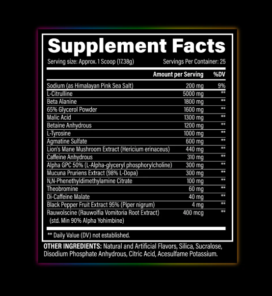 Black Magic BZRK Blackout | Extreme High-Stim Pre-Workout for Energy, Focus & Pumps