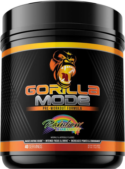 Gorilla Mind Gorilla Mode Pre-Workout | High-Stim Performance, Energy & Muscle Pump Formula