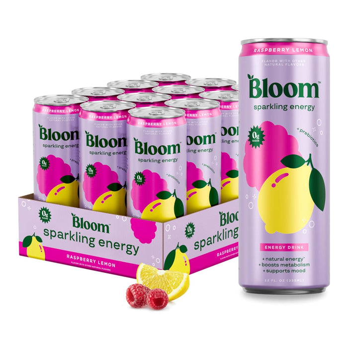 Bloom Sparkling Energy Drink | Refreshing Clean Energy Beverage