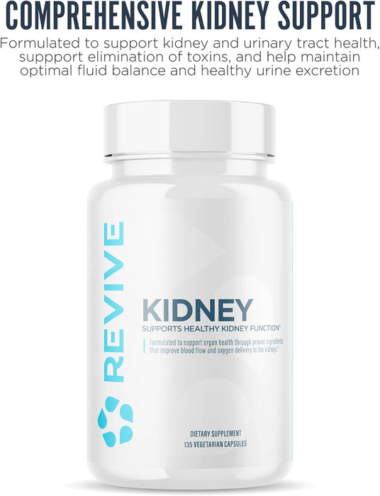 Adult supporting kidney function and overall wellness with daily kidney supplement 135 Vegetarian Capsules
