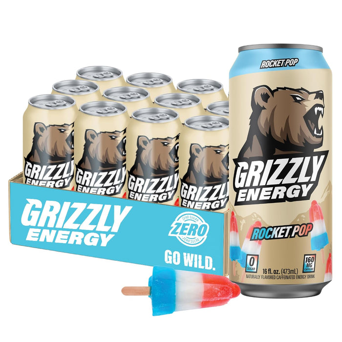 GRIZZLY Energy RTD 16oz | Ready to Drink Energy Beverage for Focus & Performance