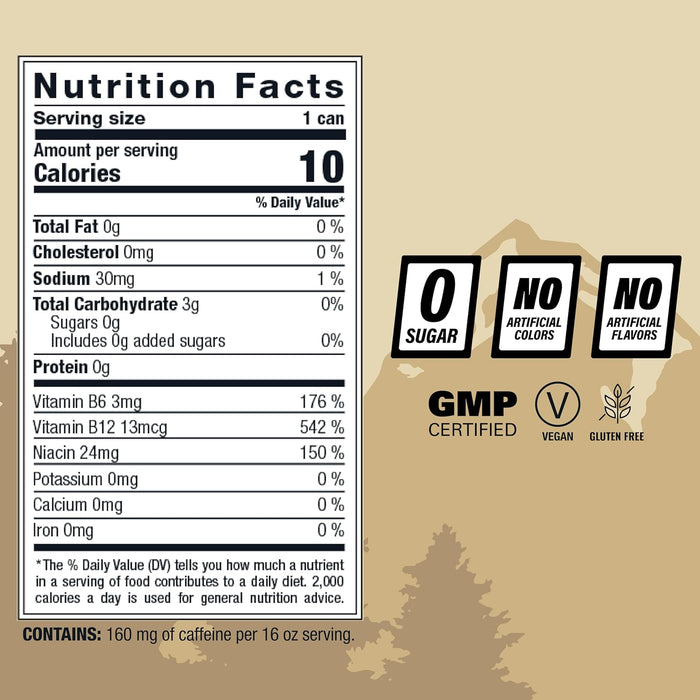 GRIZZLY Energy RTD 16oz | Ready to Drink Energy Beverage for Focus & Performance