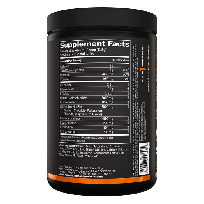 Rule 1 Essential Amino 9 | EAA Recovery & Hydration Support