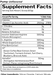Rule One Pump supplement facts panel for non-stim nitric oxide support, unflavored