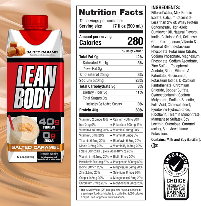Labrada Lean Body RTD Protein Shake | High Protein Nutrition
