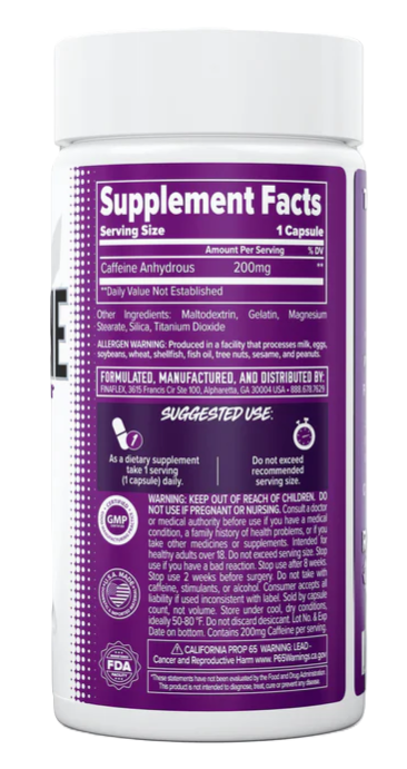 Finaflex Caffeine Supplement Facts | TigerFitness.com