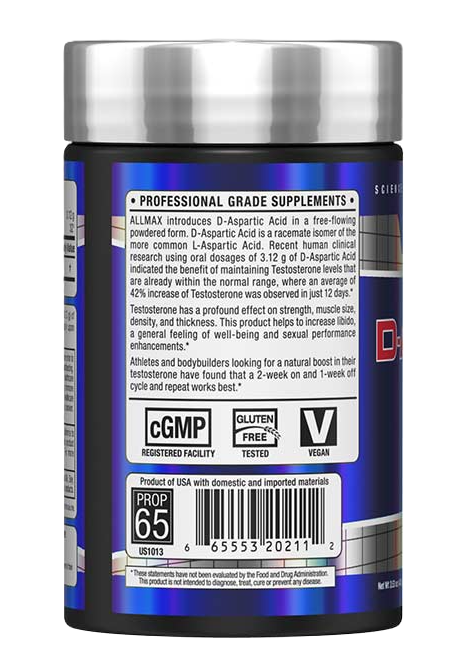 Allmax D-Aspartic Acid | Testosterone & Performance Support