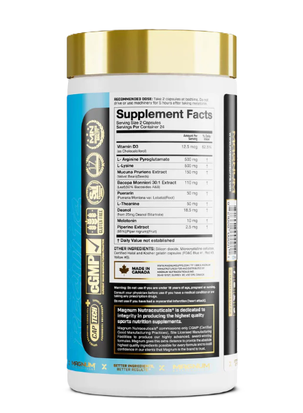 Magnum G-Spring Nighttime Recovery & Sleep Support Supplement Facts and Ingredients – TigerFitness.com