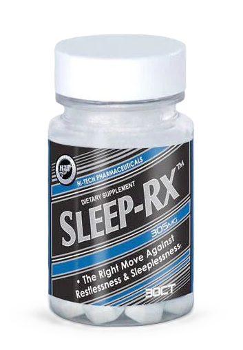 "Hi-Tech Pharmaceuticals Sleep Rx nighttime relaxation and sleep support supplement bottle 30ct – TigerFitness.com"
