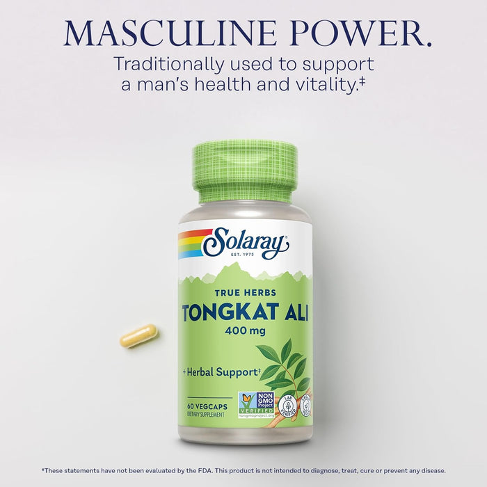 Solaray Tongkat Ali 400mg | Longjack Root Extract for Vitality
