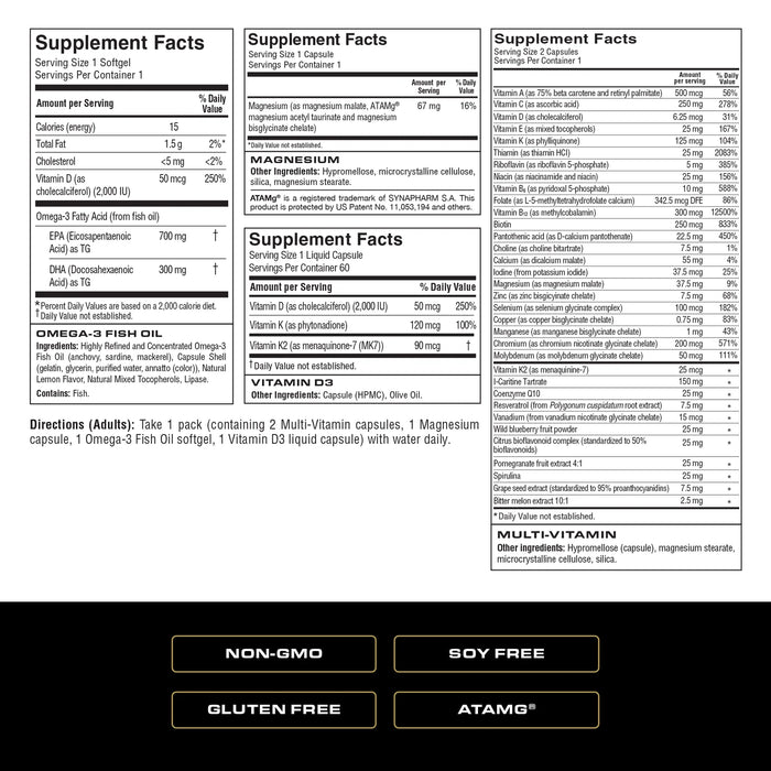 Spoken Nutrition Essential Daily 30 Packs supplement packets for foundational daily nutrition.
