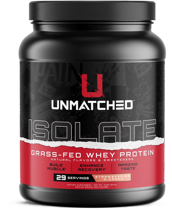 Unmatched Isolate – 100% Whey Protein Isolate Powder | Strawberries 'n Cream TigerFitness