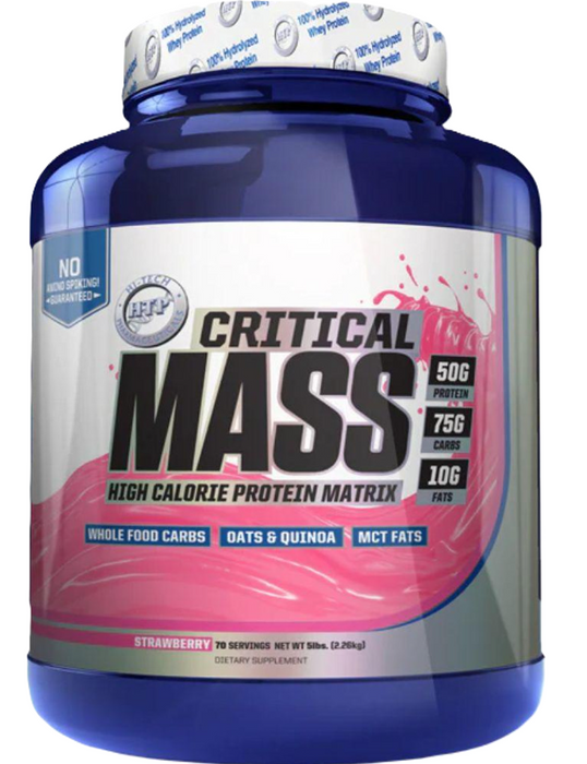 Critical Mass | High Calorie Protein Matrix Strawberry - Hi - Tech Pharmaceuticals - Tiger Fitness