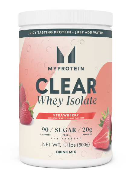 Myprotein Clear Whey Isolate Strawberry – Light, Refreshing Whey Protein Isolate Drink